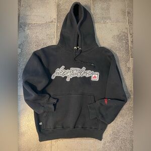 Vintage Y2K Johnny Blaze Black Diamond Script Pullover Hoodie. Size M. VGUC